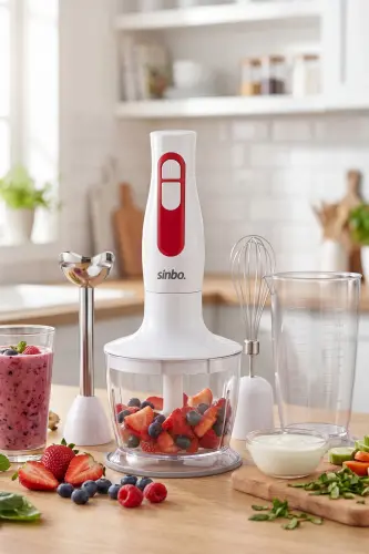 SHB 3100S El Blender Seti, Çırpıcı, Doğrayıcı Hazne ve Ölçü Kabı - SIYAH - 5