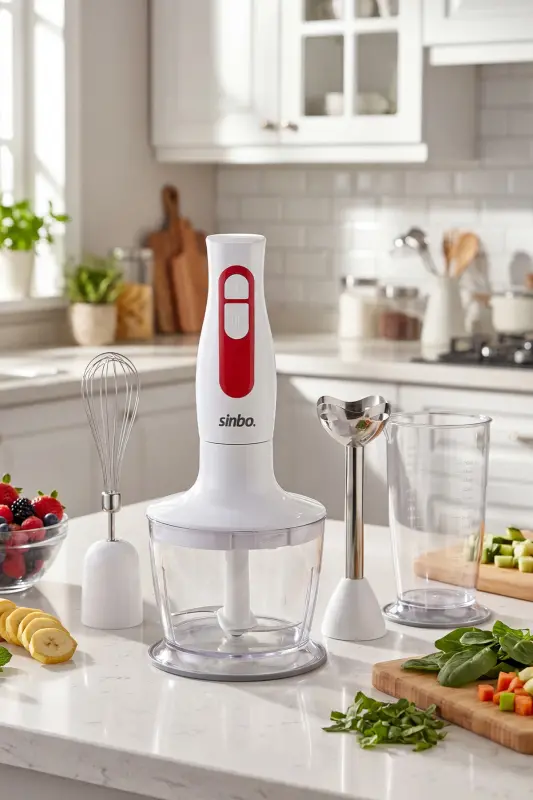 SHB 3100S El Blender Seti, Çırpıcı, Doğrayıcı Hazne ve Ölçü Kabı - SIYAH - 6
