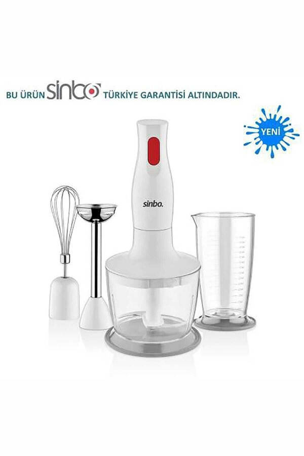 SHB-3147 3 Fonksiyonlu El Blender Seti - Beyaz / 400 Watt - 32