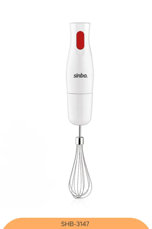SHB-3147 Çok Fonksiyonlu Blender Seti, Doğrayıcı, Çırpıcı, Paslanmaz Çelik Uç ve Ölçü Kabı - Beyaz - 3