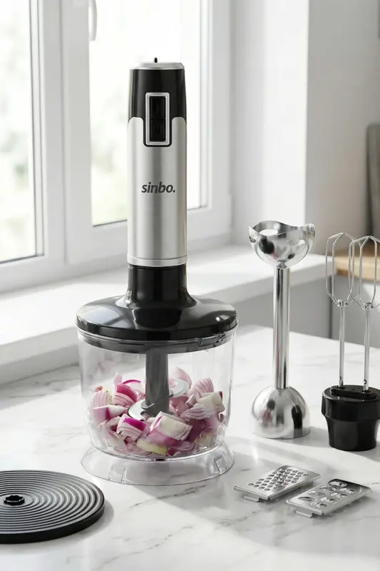 SHB-3186 5-Function Hand Blender Set - 6