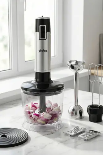 SHB-3186 5 Funktsiyali Qo'l Blender To'plami - 6