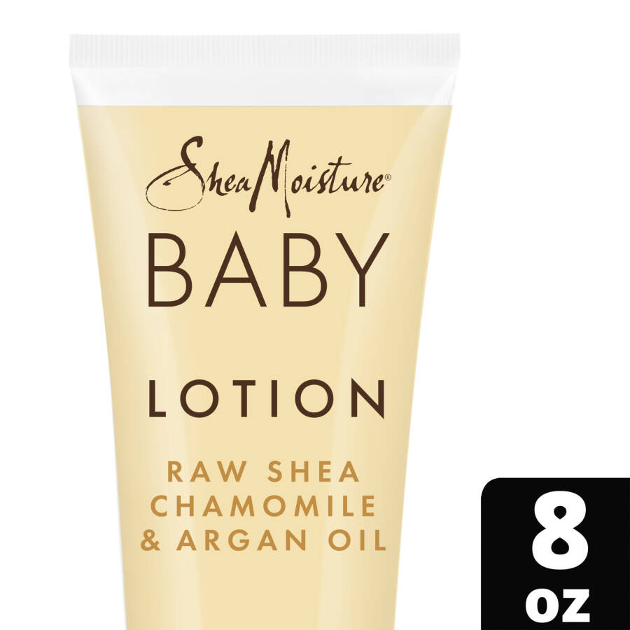 Shea Moisture Raw Shea Chamomile & Argan Oil Baby Lotion for Dry Skin, 8 oz - 2