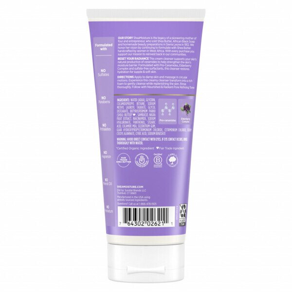 SheaMoisture Melanin Care Cream Cleanser All Skin, 3 oz - 9