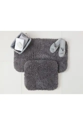 Sheep 2-piece Bath Mat - Anthracite-Anthracite - 1
