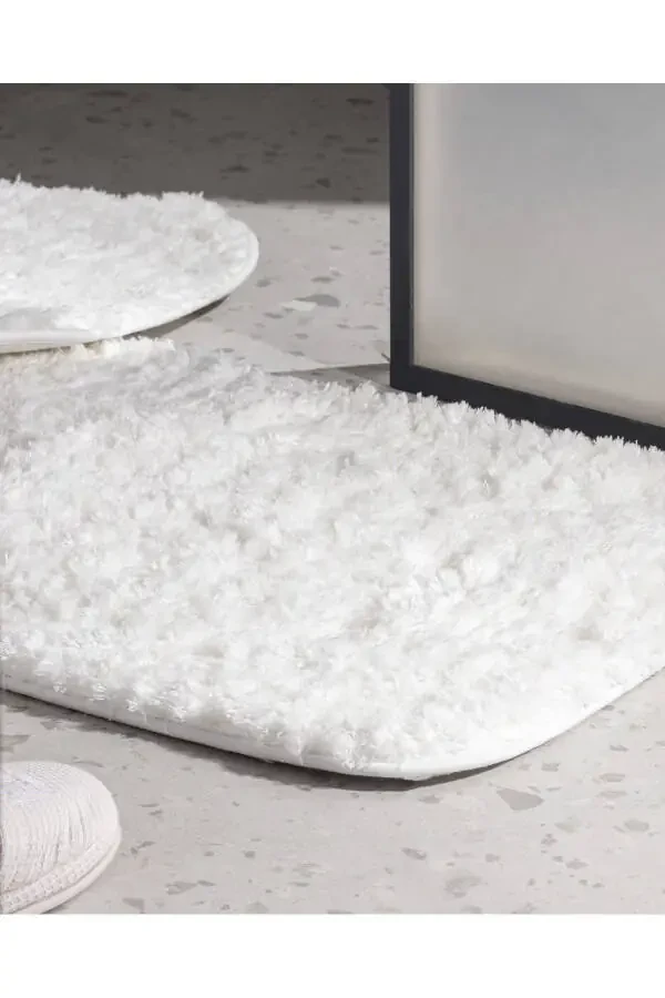 Sheep 2'li Banyo Paspası - Beyaz-BEYAZ - 2