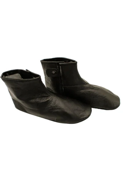 Sheep Skin Plain Leather Boots - MYREAL
