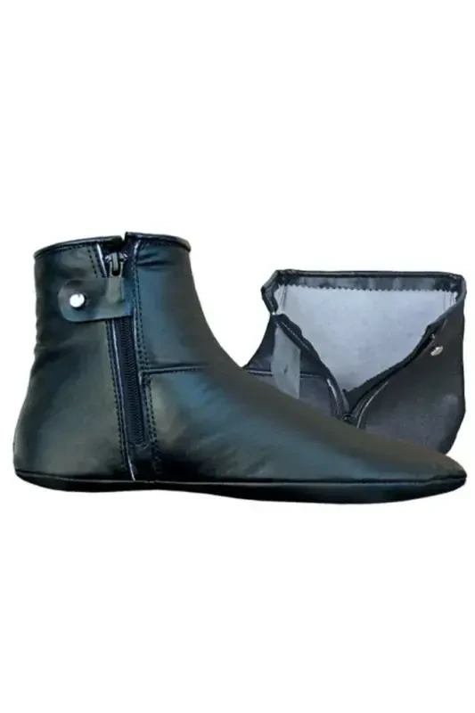 Sheepskin Boots with Zipper and Lining - GENEL MARKALAR