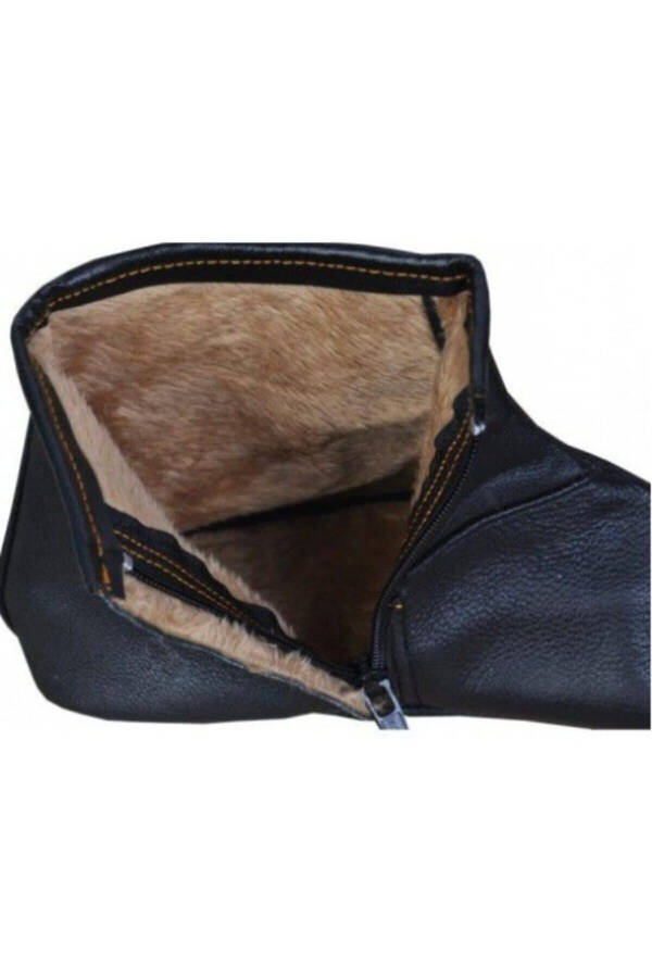 Sheepskin Zipper Closure Full Fur Boot - 1