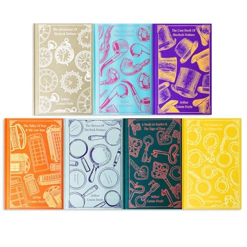 Sherlock Holmes Complete 7 Books Hardback Collection Box Set (Adventures, Valley of Fear & His Last Bow, Return, Study in Scarlet & The Sign of Four, Case-Book & Memoir) - Sherlock (1)