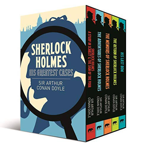 Sherlock Holmes: En Büyük Davaları: 5 Kitaplık Kapaklı Kutu Seti (Arcturus Klasik Koleksiyonları, 8) - 1