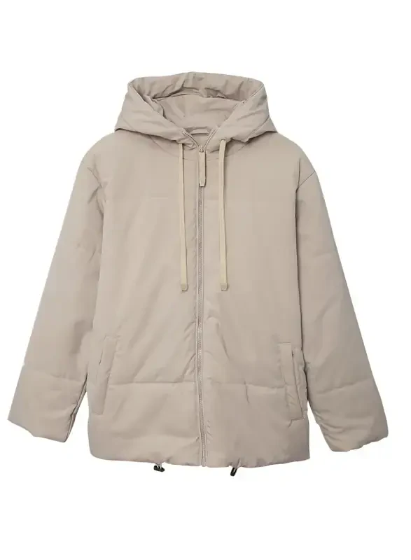 SHEWIN Womens Full Zipper Hooded Puffer Jacket Short Coat with Pockets Petite- - 8