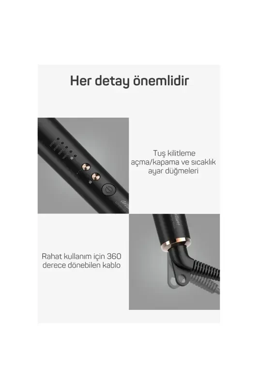 Щетка для выпрямления волос AR5068 Superstar Touch - Черный - 8