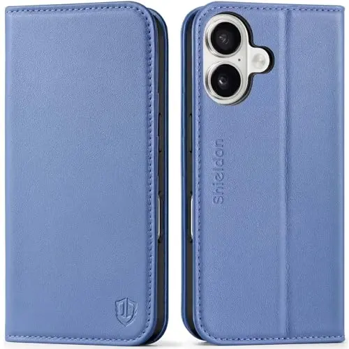 SHIELDON Wallet Case for iPhone 16 6.1