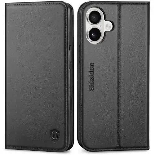 SHIELDON Wallet Case for iPhone 16 Plus 5G 6.7