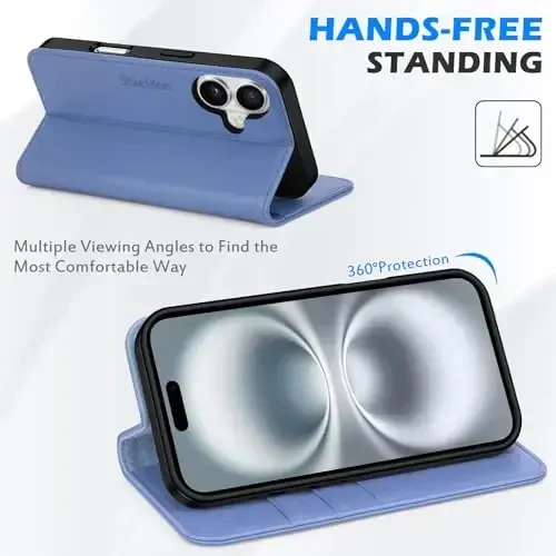 SHIELDON Wallet Case for iPhone 16 6.1