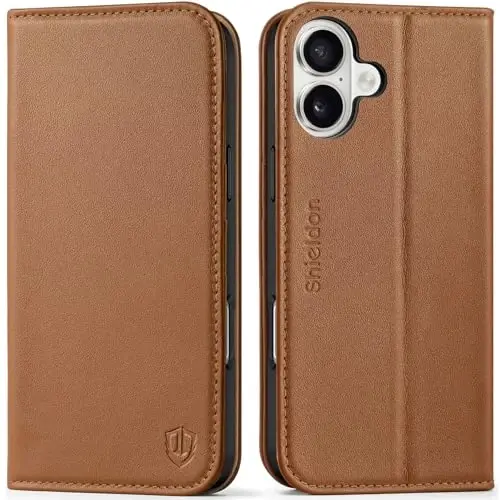 SHIELDON Wallet Case for iPhone 16 Plus 6.7