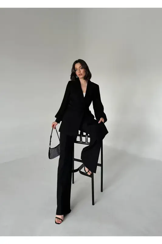 Shifon Yengli Ikkita Qismli Kostyum - 4