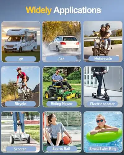 Shinalar uchun portativ havo kompressori, avtomobil shinalari uchun qayta zaryadlanuvchi havo pompasi, avtomobil aksessuarlari 150PSI, avtomobillar, yo'ltanlamaslar, mototsikllar, velosipedlar, to'plar uchun LED chiroq bilan. - 4