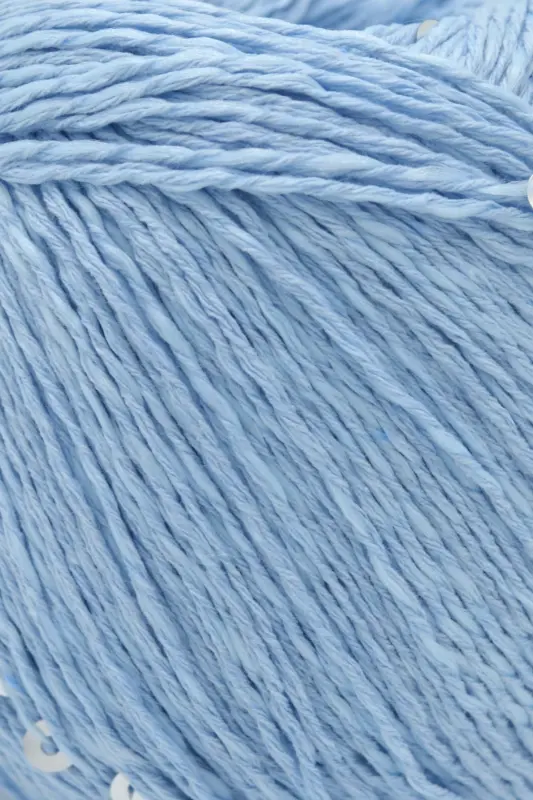 Shine Paxtali To'qish Ip Sevinchli Ip - Bebe Ko'k - 2