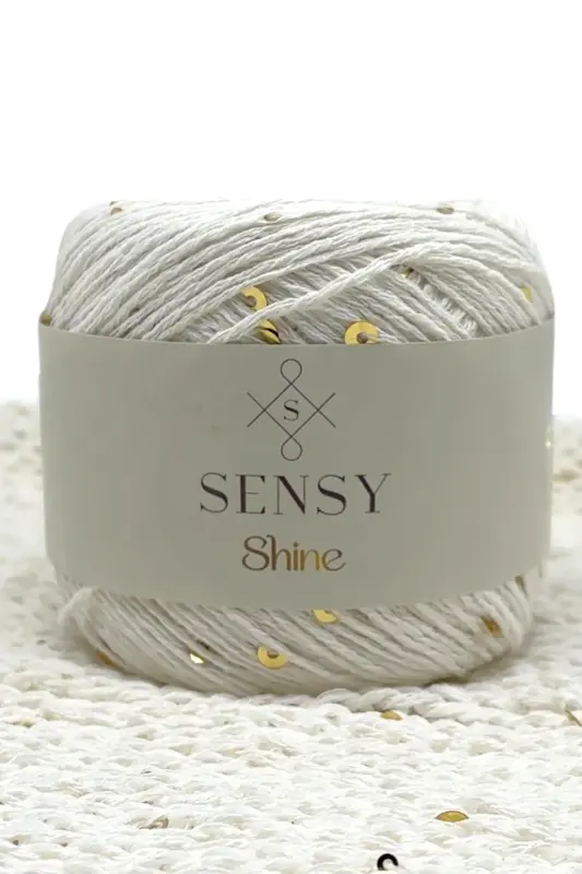 Shine Pullu Örgü Ipi Ekru-Ekru - 3