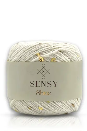 Shine Pullu Örgü Ipi Ekru-Ekru 