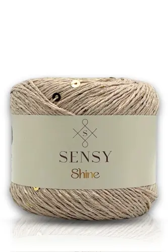 Shine Pullu Örgü İpi Sütlü Kahve - 4