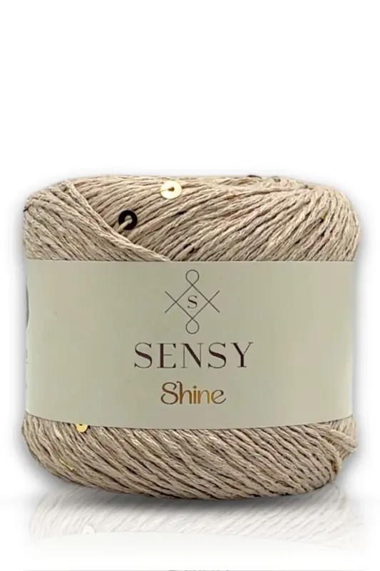 Shine Pullu Örgü İpi Sütlü Kahve - 4