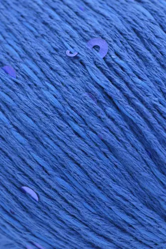 Shine Sequined Knitting Yarn Sequined Yarn Royal Blue - Royal Blue - SENSY (1)