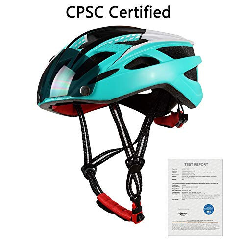 Shinmax Bike Helmet, CPSC/CPC Bike Helmet for Adult Men Women with Magnetic Goggles&Led Back Light Cycling Helmet Adjustable SM-T69 - 3