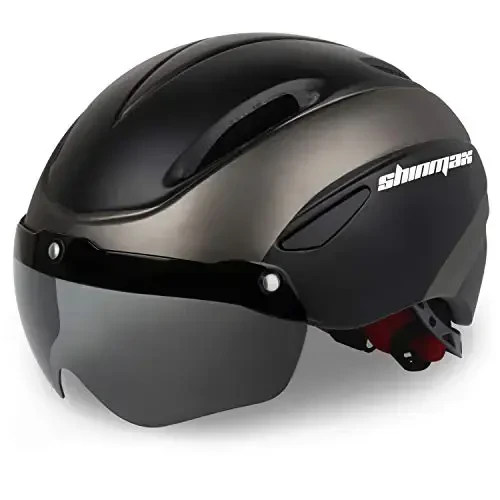 Shinmax Bike Helmet for Men Women, Bicycle Helmet with Detachable Magnetic Goggles Adjustable for Adult Road Biking Mountain Cycling Helmet (BC-001) - Shinmax (1)