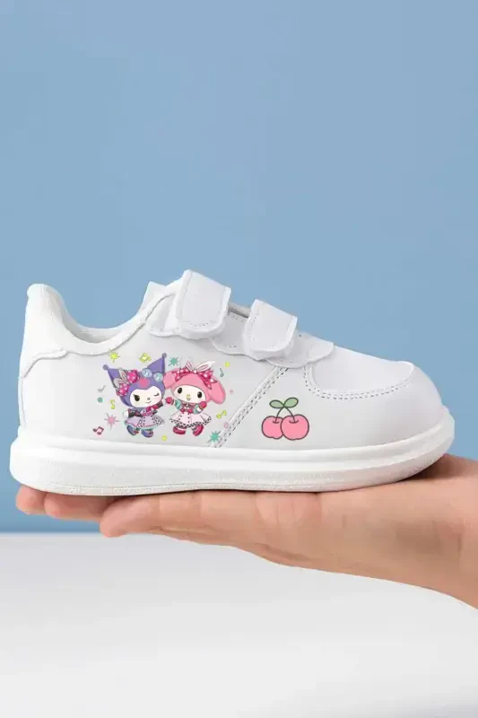 Shirin Cute Cromi Melodiya Bosma Sneaker Qiz Bolalar Sport Poyafzali Yengil Tor Kalıp - 3