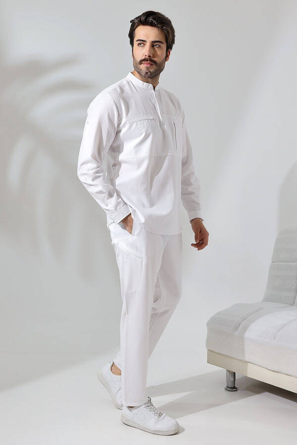 Shirt-clad Hajj Umrah Set - White - 3