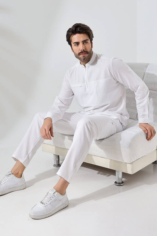 Shirt-clad Hajj Umrah Set - White - 7