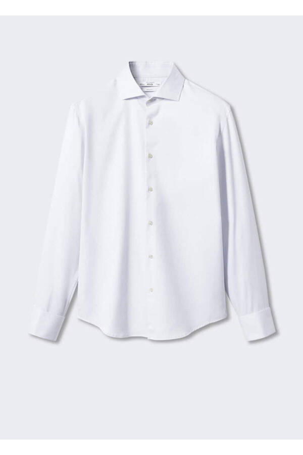 Shirt Cufflinks Slim Fit Twill Shirt - 3