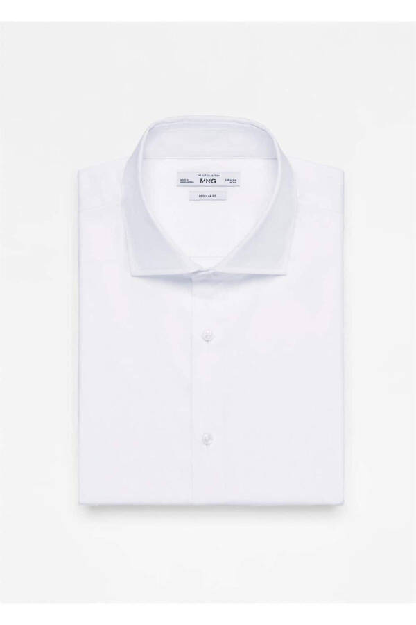 Shirt Cufflinks Slim Fit Twill Shirt - 7