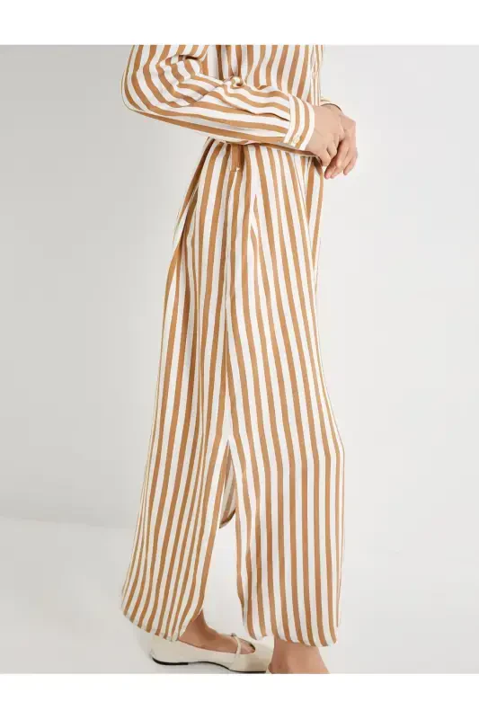 Shirt Dress Viscose Belted Long Sleeve Buttoned - 5