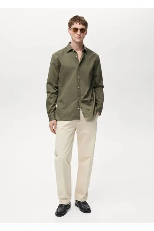 Shirt --- Khaki Color - 1