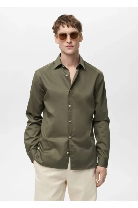 Shirt --- Khaki Color - 7