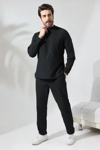 Shirt Suit - Black-Black - REIS (1)