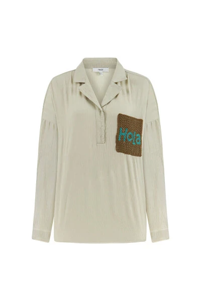 Shirt with contrast pockets - TWIST