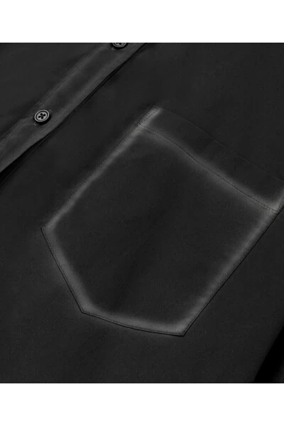 Shirt with contrasting hand-painted effect - 4