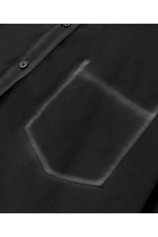 Shirt with contrasting hand-painted effect - 4