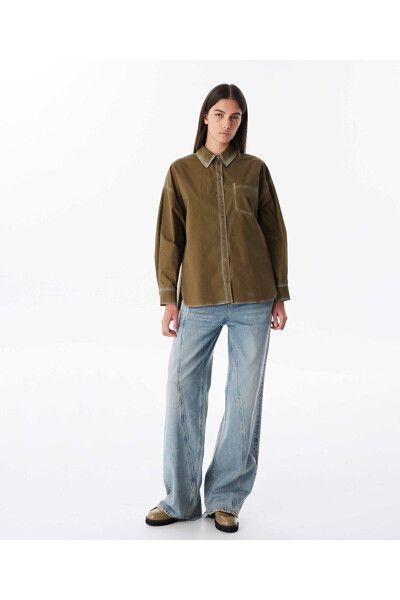 Shirt with contrasting hand-painted effect - 2