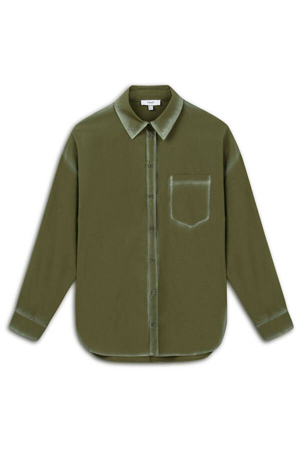 Shirt with contrasting hand-painted effect - 3