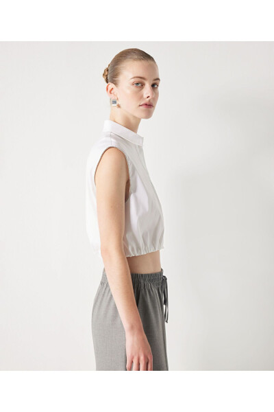 Shirt with crystal stone accents - İPEKYOL (1)