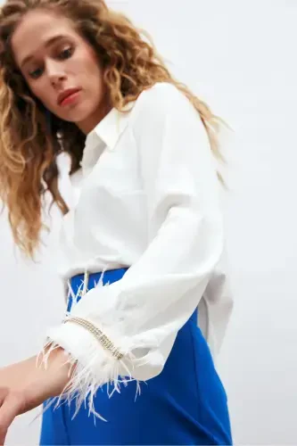 Shirt with Cuff Accessories - Ecru - 4