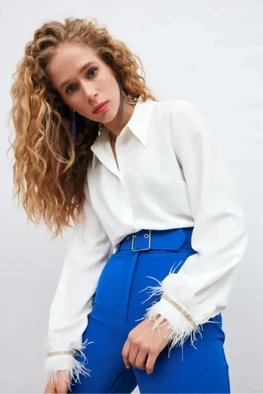 Shirt with Cuff Accessories - Ecru - 5