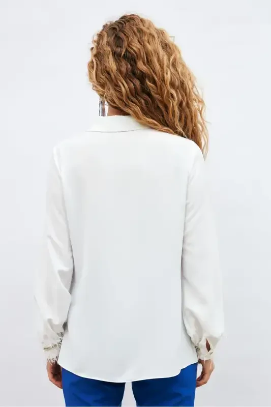 Shirt with Cuff Accessories - Ecru - 7