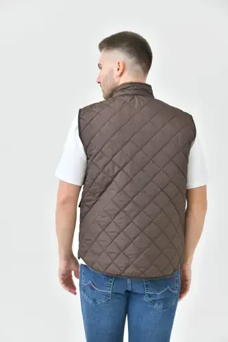 Shishirilgan Jilet Sumkali-jigarrang - 6